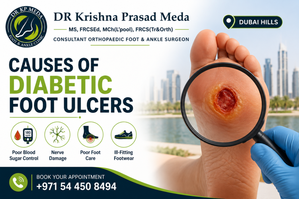 causes of diabetic ulcers