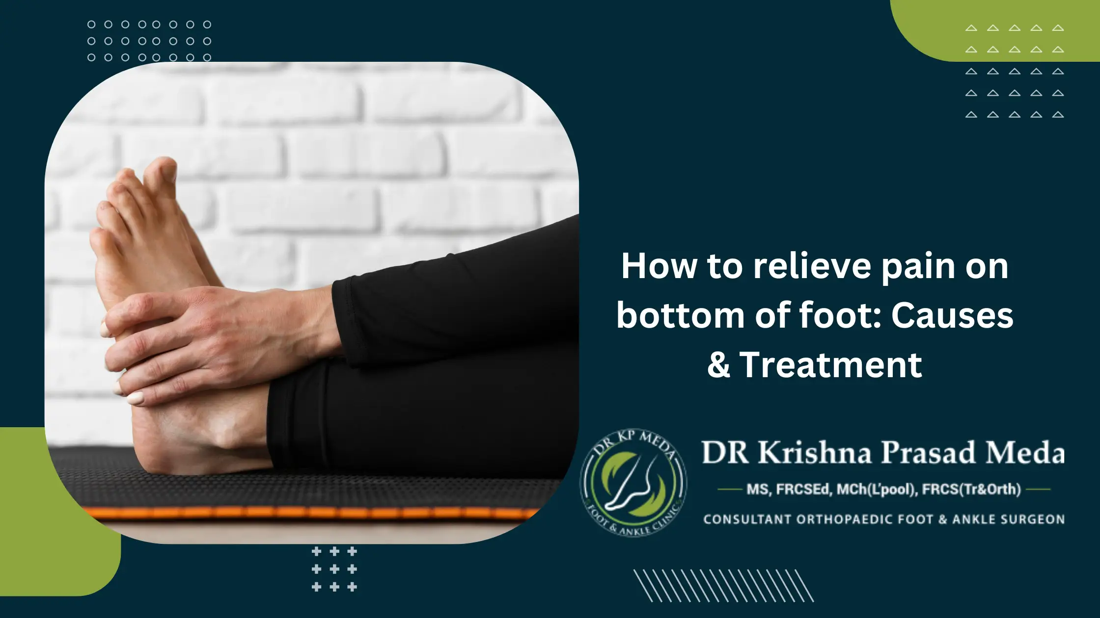 how to relieve pain on bottom of foot
